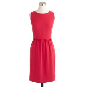 J. Crew Pink Red Camille Sleeveless Dress Petite
